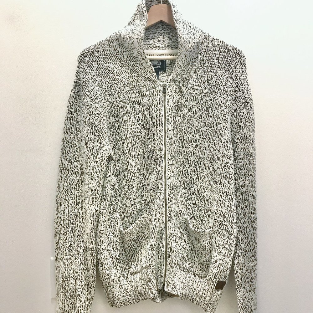 Roots Salt & Pepper Zip Cardigan